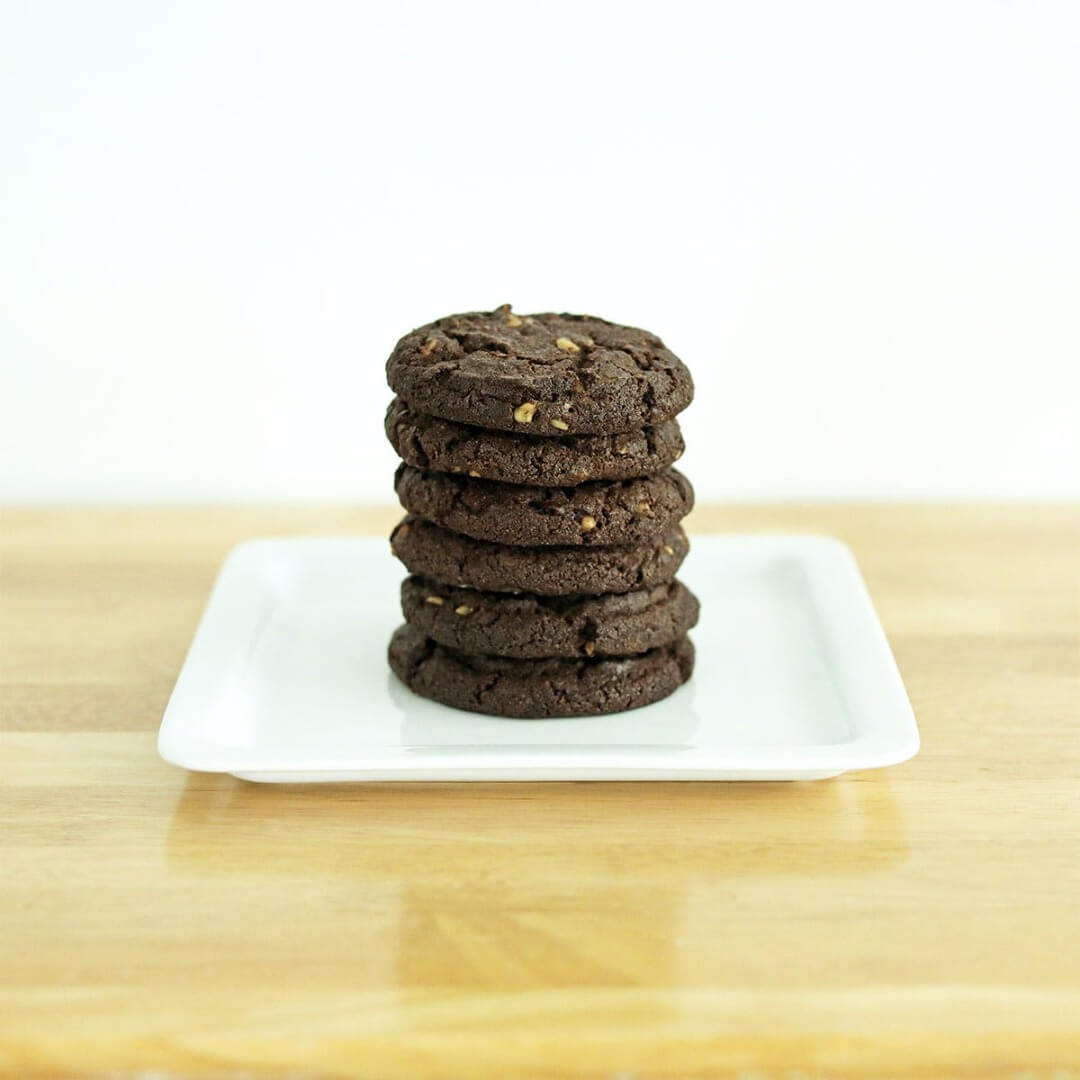 Double Chocolate Walnut Espresso Cookies